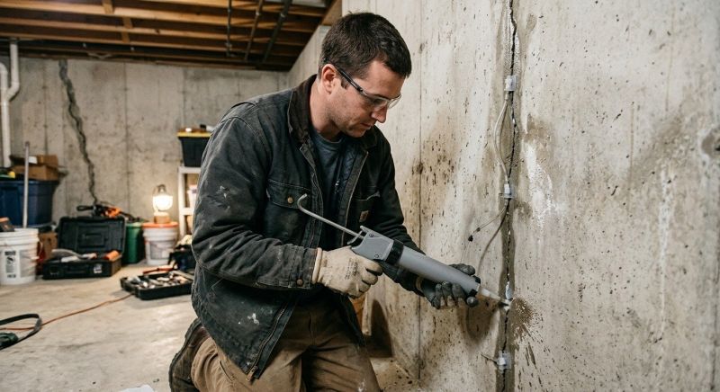 Basement Crack Repair in Buda, TX