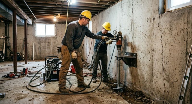 Basement Stabilization in Buda, TX