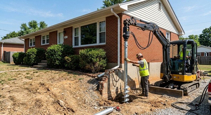 Helical Pile Installation in Buda, TX