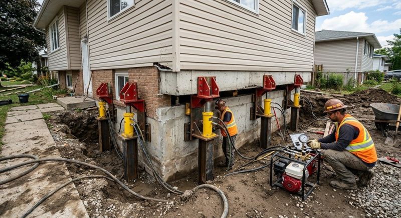 Sinking Foundation Lifting in Buda, TX
